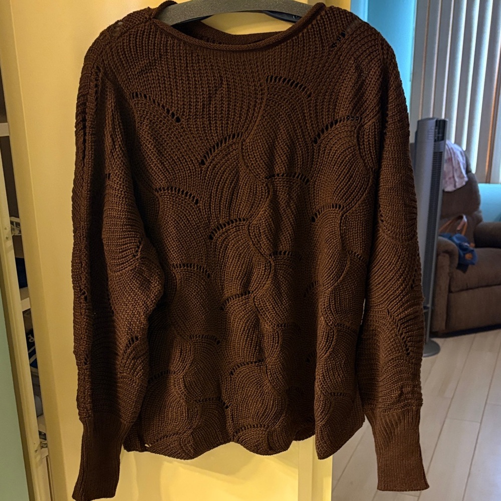 Brown Knit Sweater